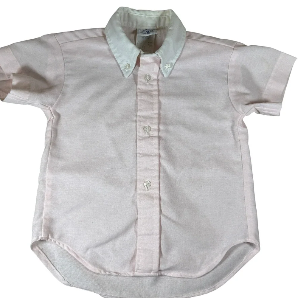 Vintage Kitestrings Baby 2pc Set‎ Plaid Sweater Vest Button Down Shirt Preppy